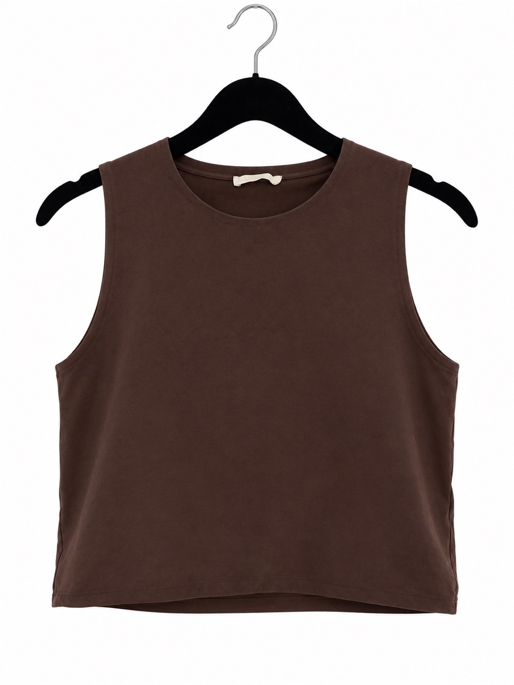 Zara Chocolate Brown Sleeveless Tank Top